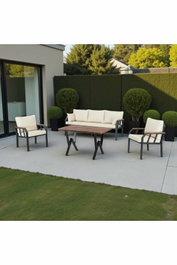 Hanah Home Nergiz Conjunto de Jardín 3+1+1 - Beige